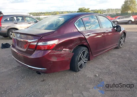 2016 Honda Accord Sport из США, поврежденный, VIN 1HGCR2F69GA025639
